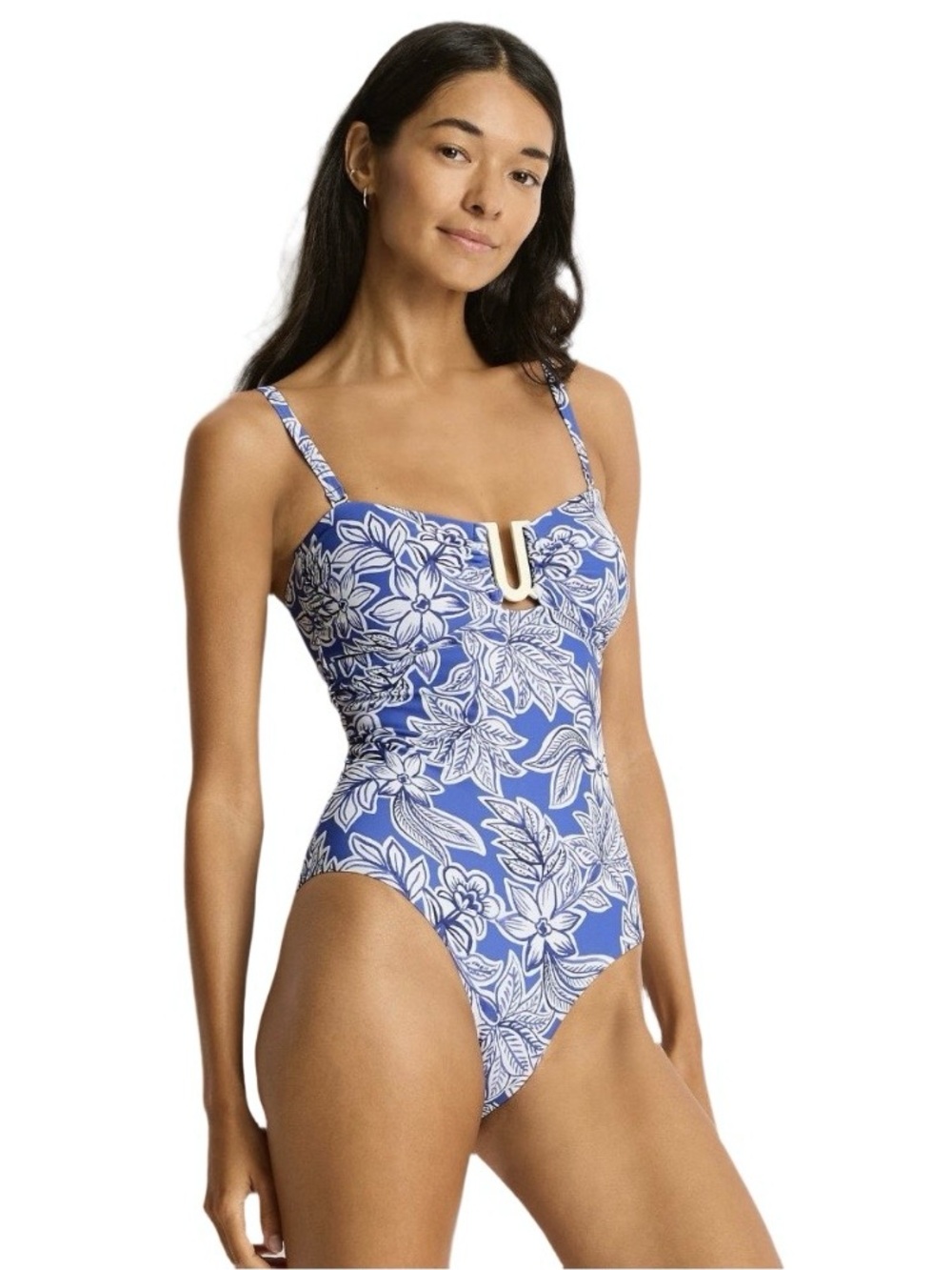 SEA LEVEL AUSTRALIA Women’s Palmera U Bar bandeau one piece swimsuit💙💙
